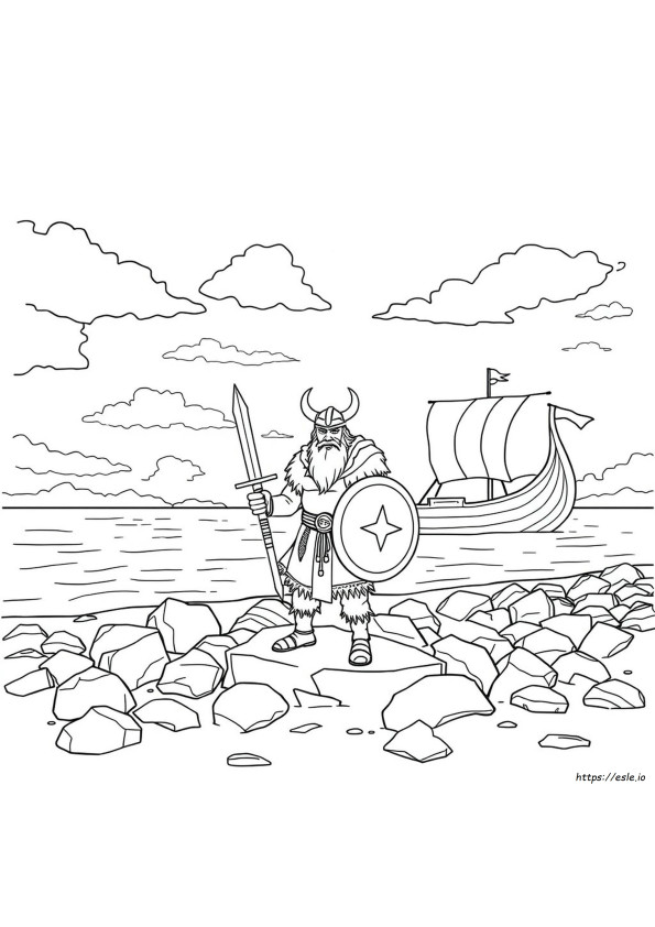 Vikingos Para Colorear Para Adultos