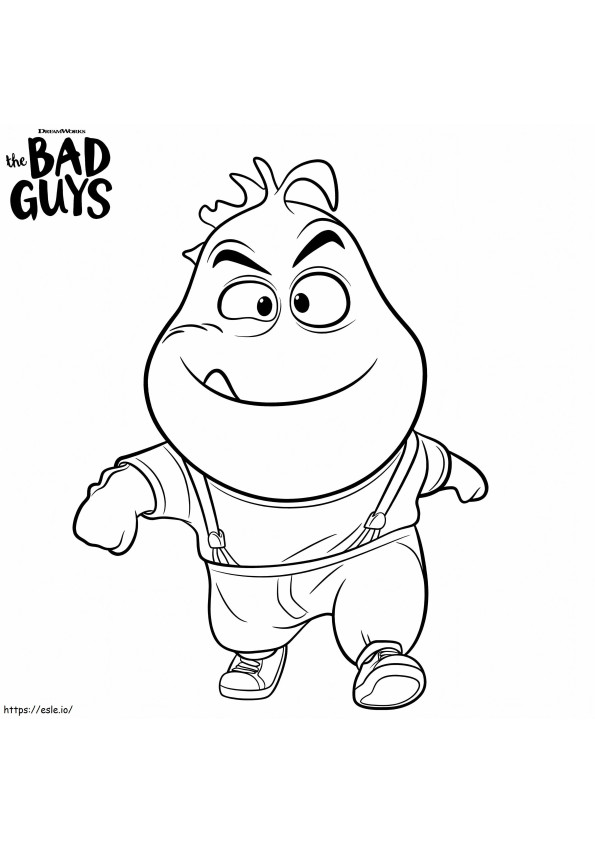 Mr. Piranha From The Bad Guys coloring page