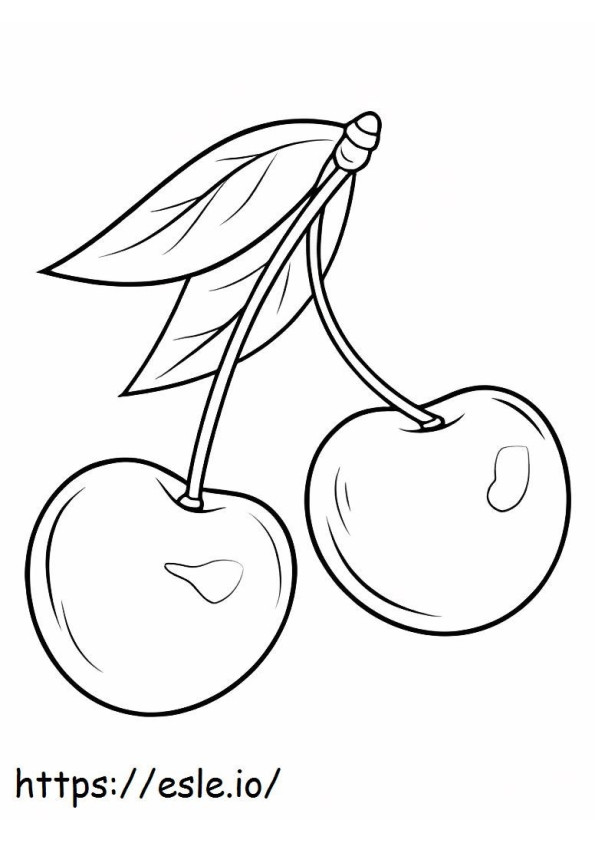 Normal Cherry Two coloring page