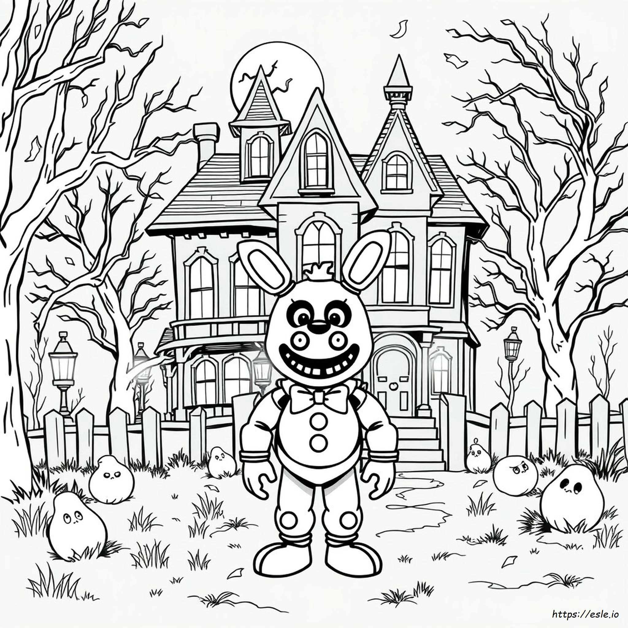 Fnaf Halloween Coloring Pages