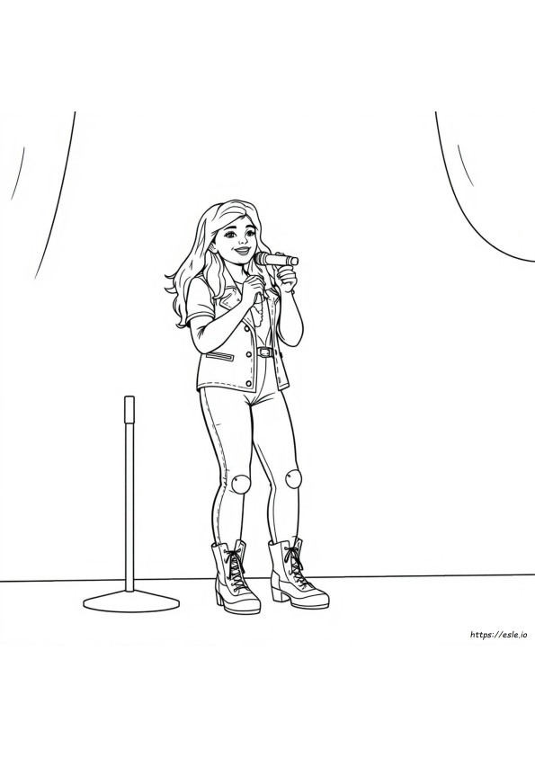 Coloriage Sabrina Carpenter À Imprimer Gratuit