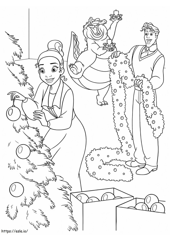 プリンセスと魔法のディズニー・クリスマス ぬりえ - 塗り絵