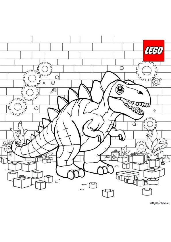 Coloriage Lego Carnotaure
