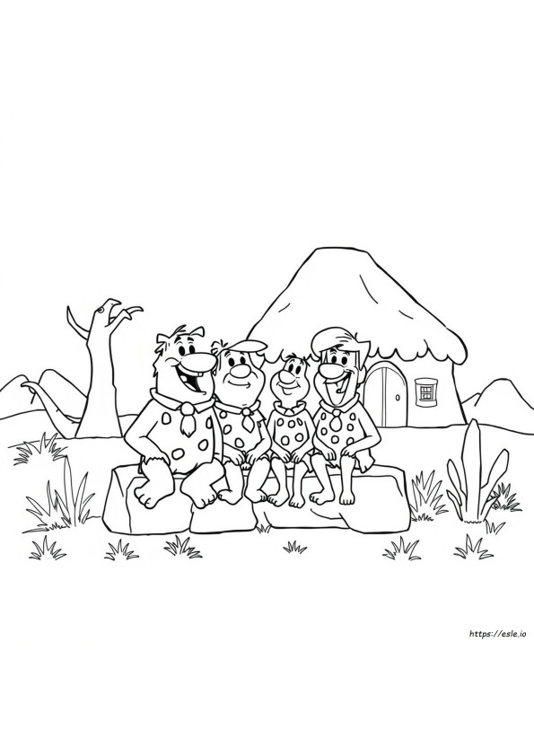Disegni Da Colorare Dei Flintstones Da Stampare