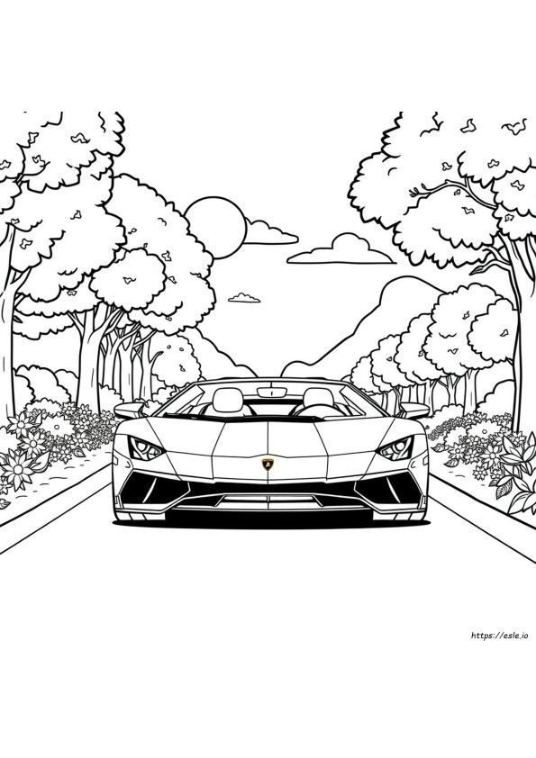 Coloring Pages Lamborghini De Colorat
