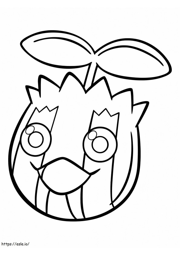 Pokemon Sunkern yang menggemaskan Gambar Mewarnai