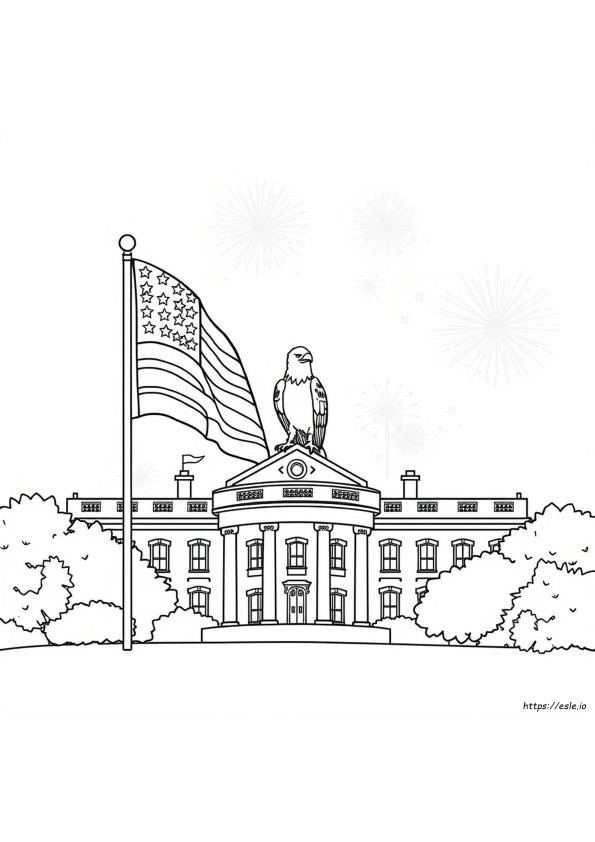 Amerikai Szimbólumok Színező Oldalai