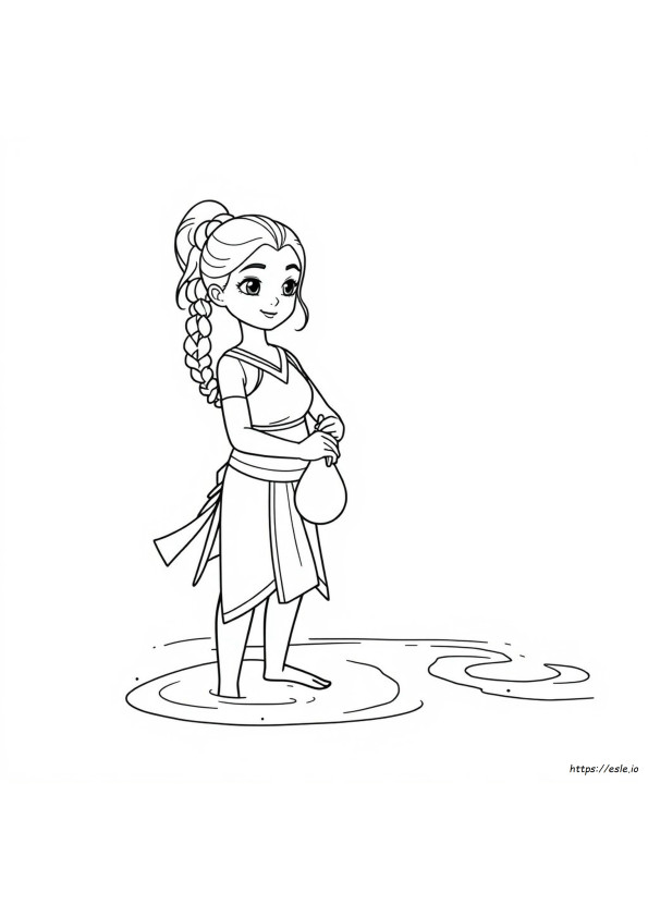 Katara Kleurplaat