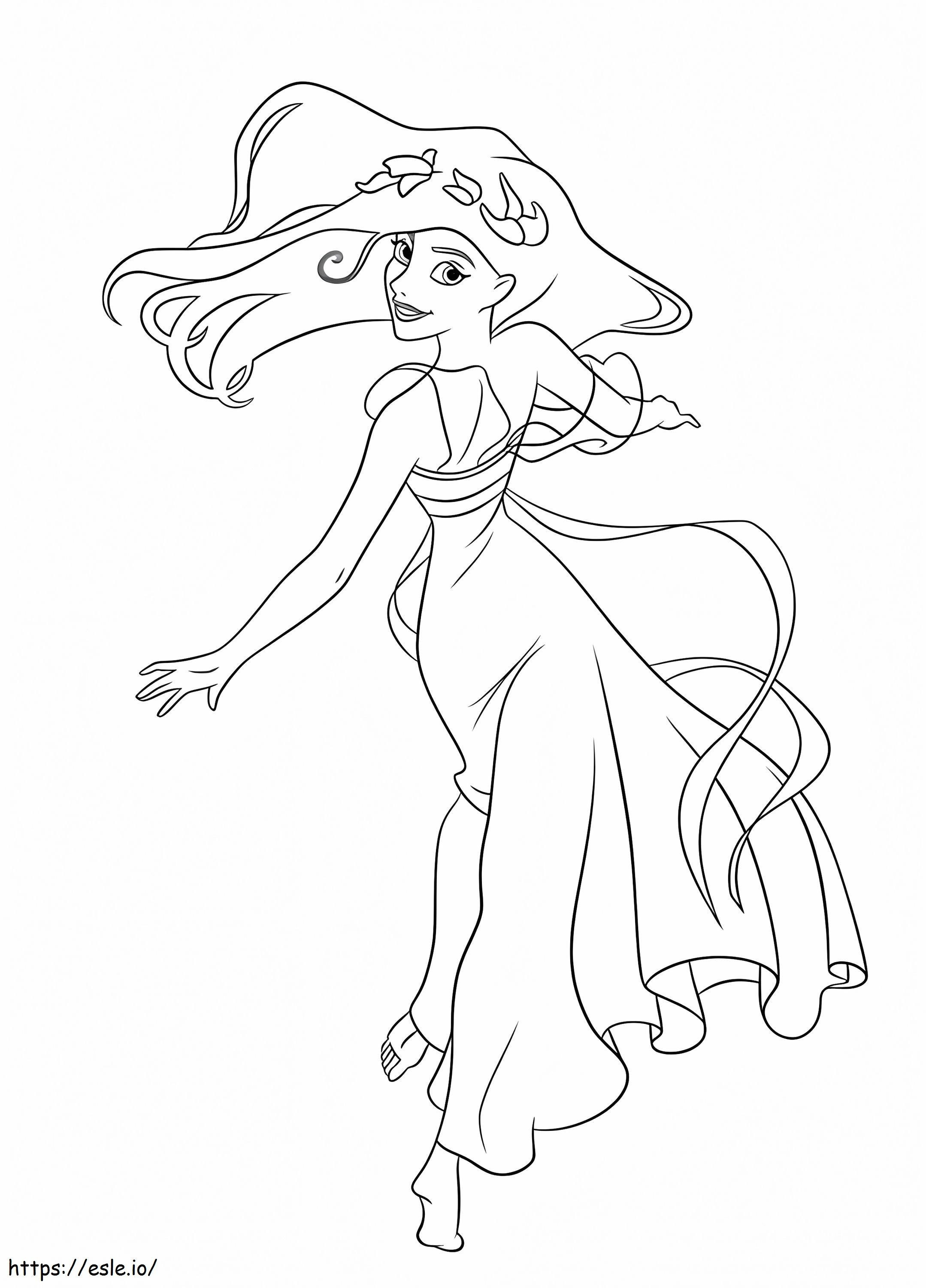 Lovely Giselle coloring page
