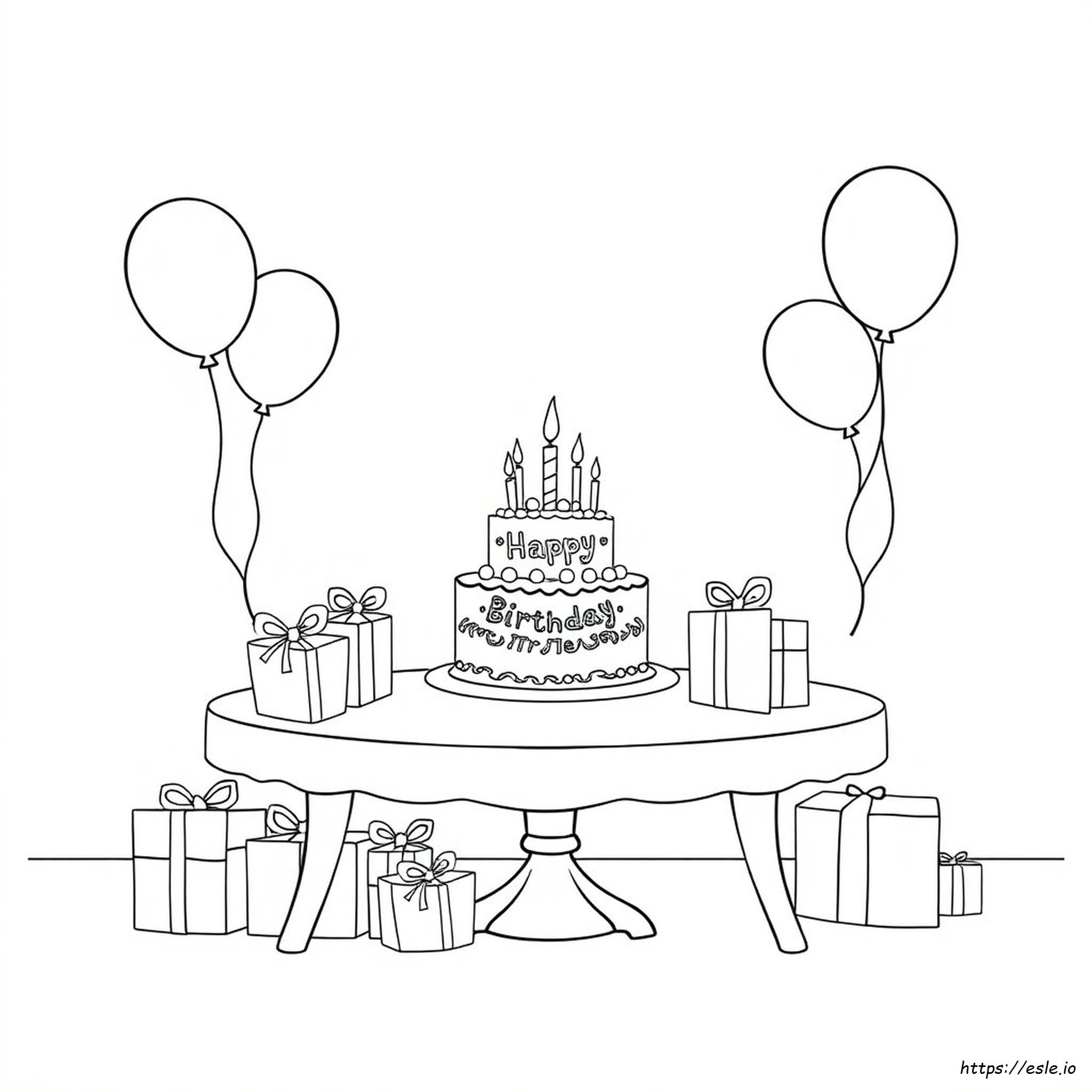 Birthday Card Colouring