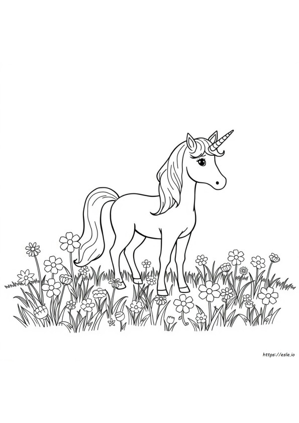 Einhorn Ausmalbuch