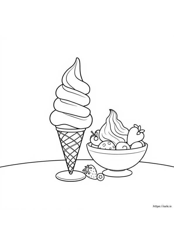 Ice Cream Coloring Pages For Preschoolers