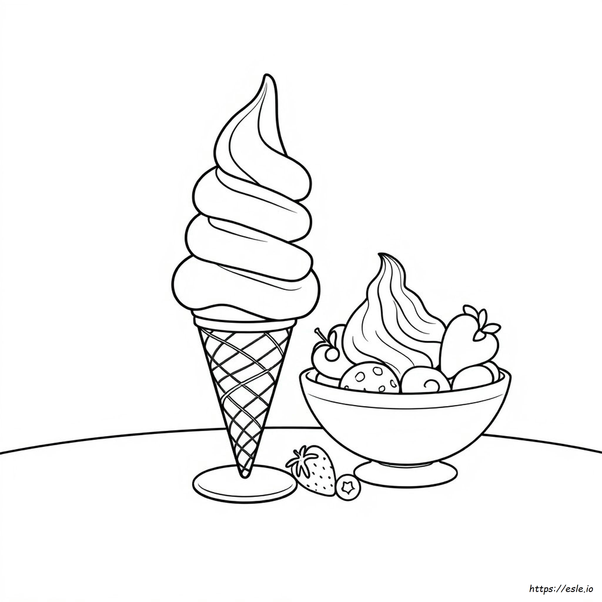 Ice Cream Coloring Pages For Preschoolers