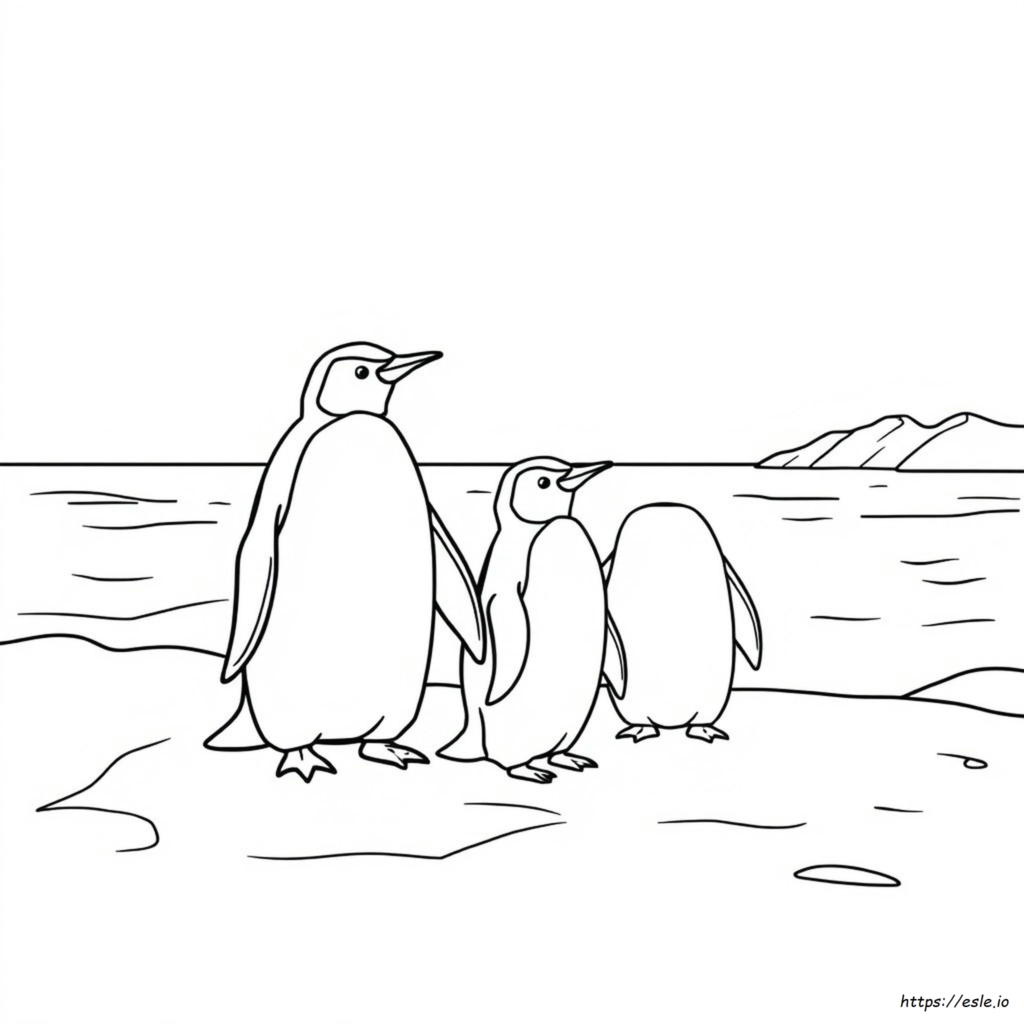 Free Coloring Pages Of Penguins
