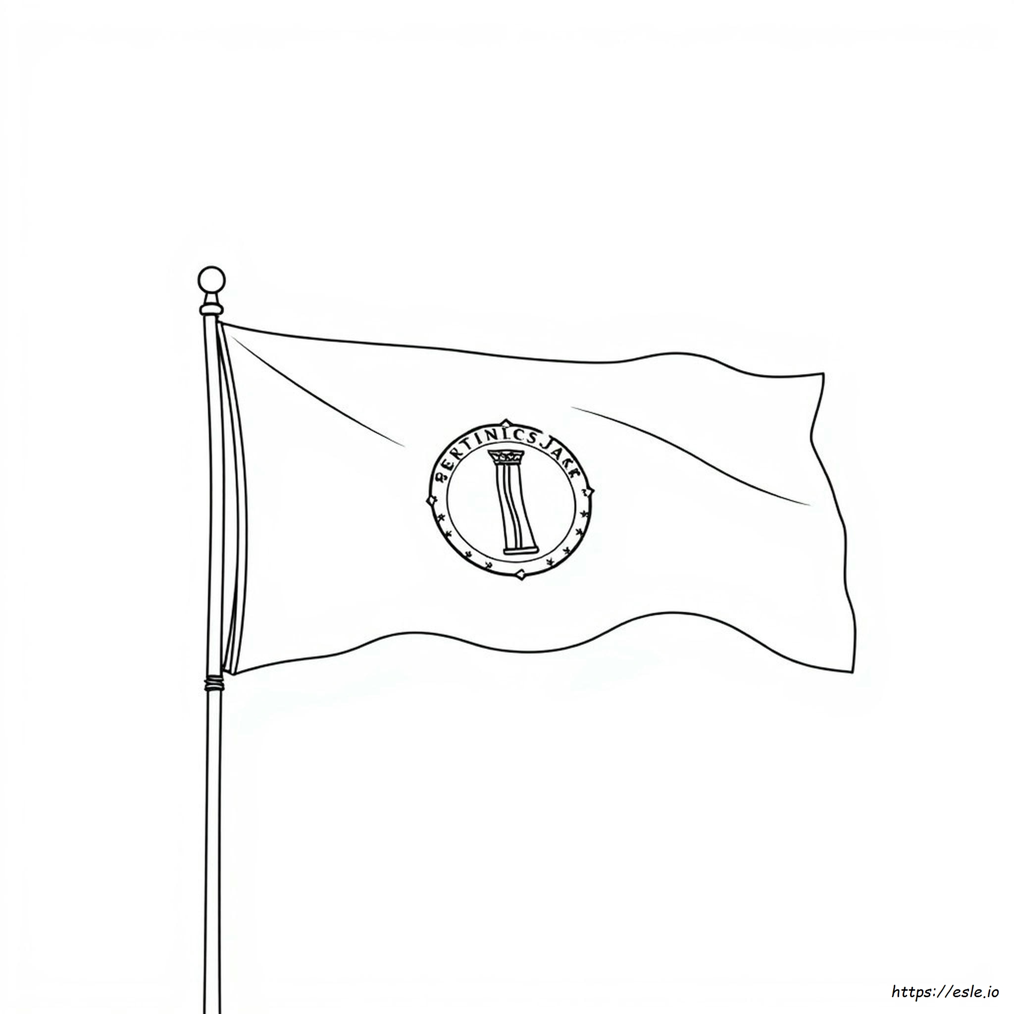 Bandera De Kentucky Para Colorear