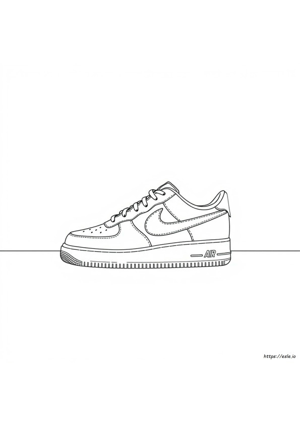 Nike Air Force 1 Coloring Page