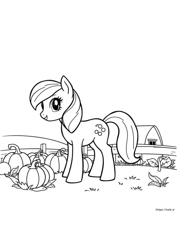 Apple Jack My Little Pony Coloring Page
