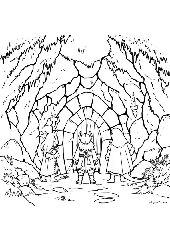 Dungeons And Dragons Colouring Pages
