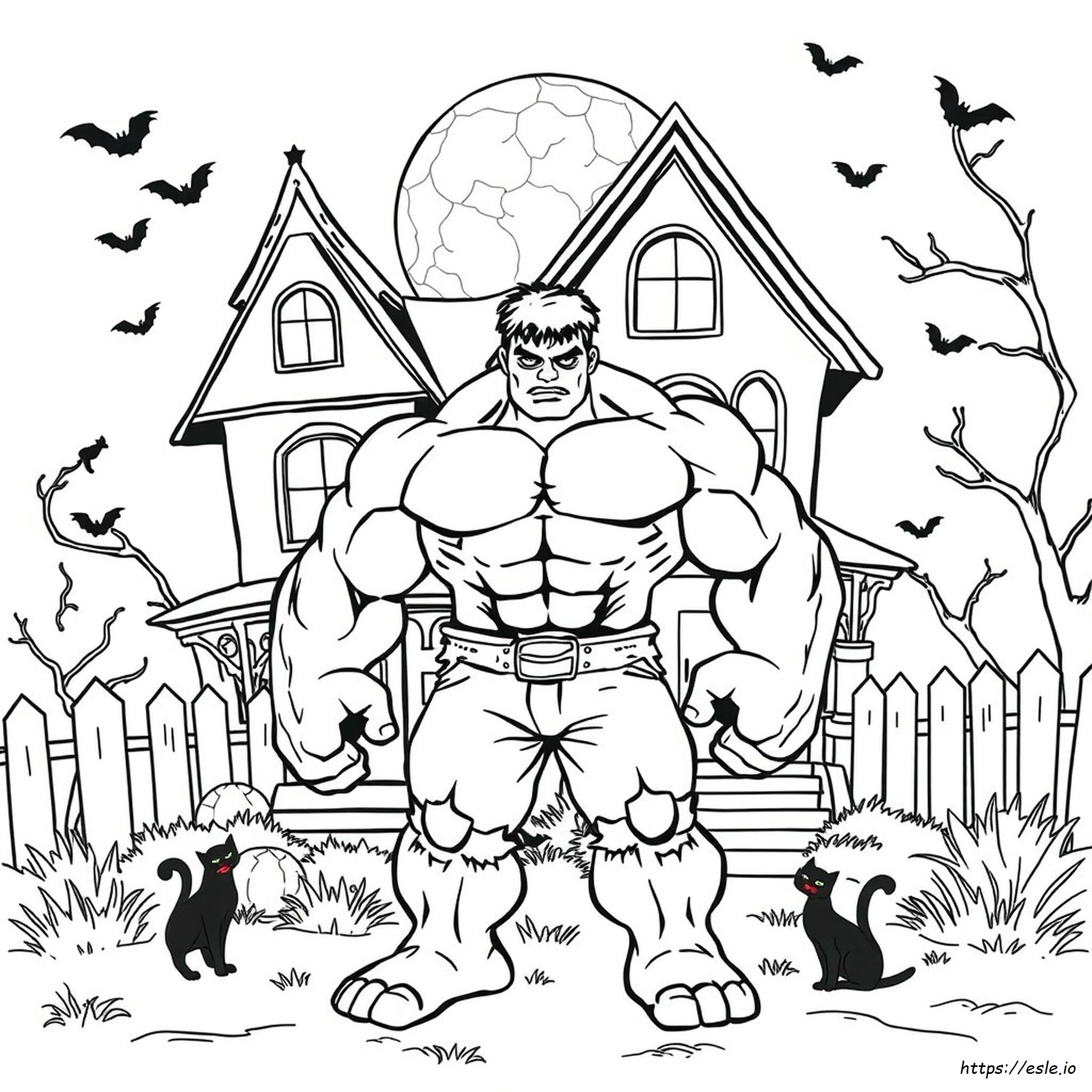 Hulk Halloween Coloring Pages