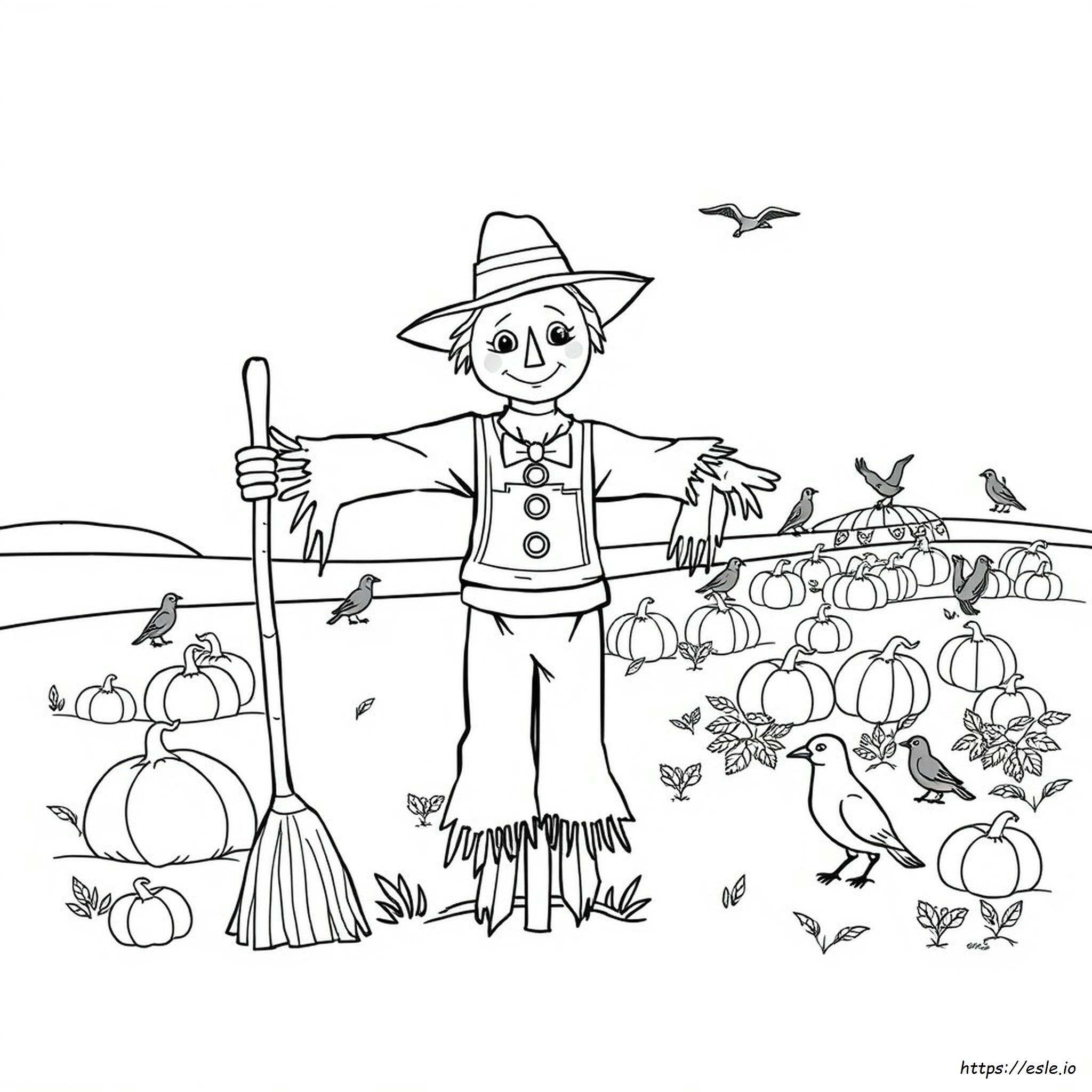 Free Printable Coloring Pages Of Scarecrows