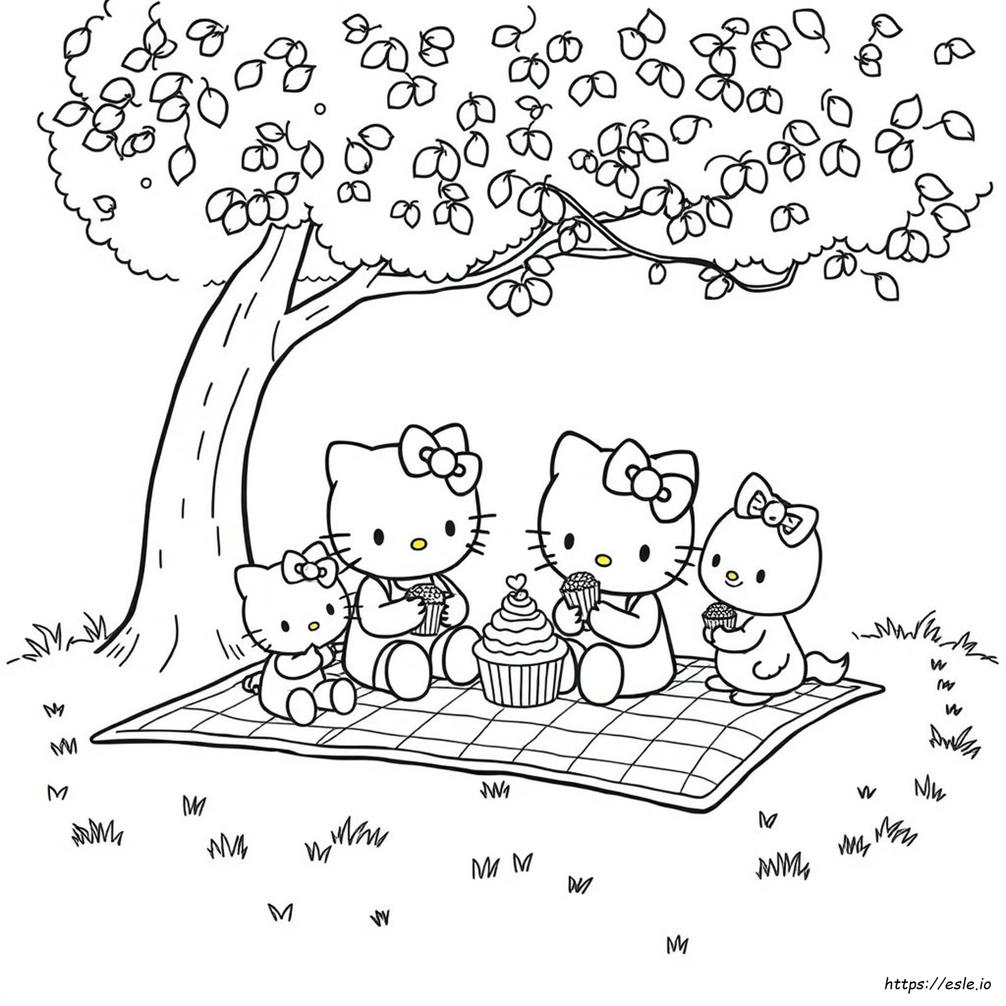Hello Kitty Și Prietenii Desene De Colorat