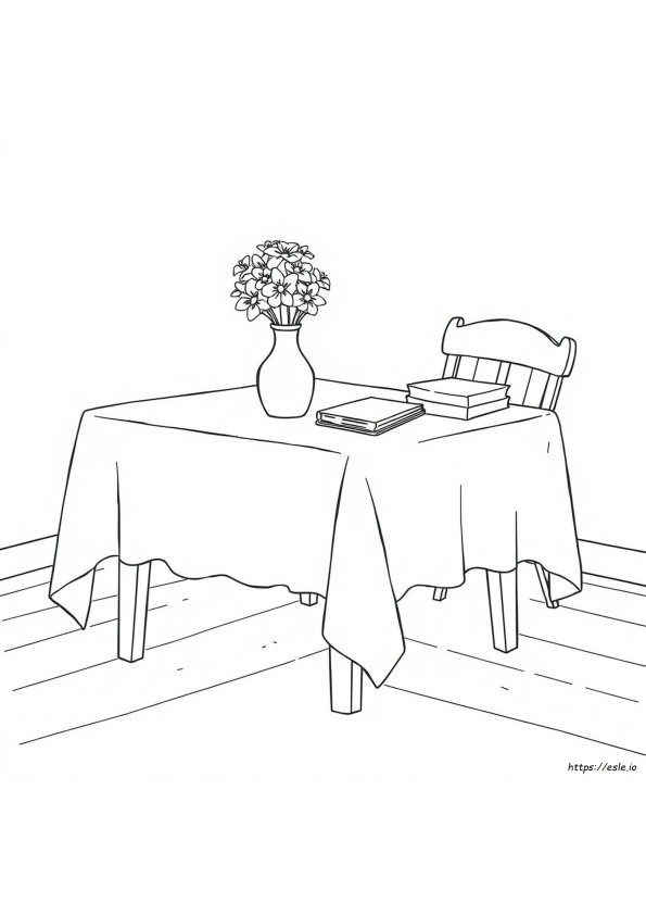 Tablecloth Coloring Page