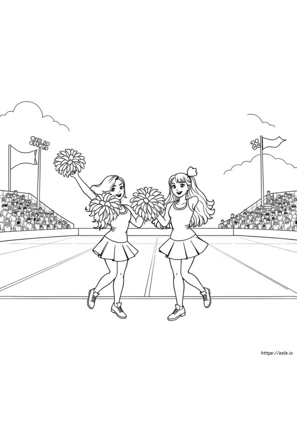 Pom Poms Da Cheerleader Da Colorare