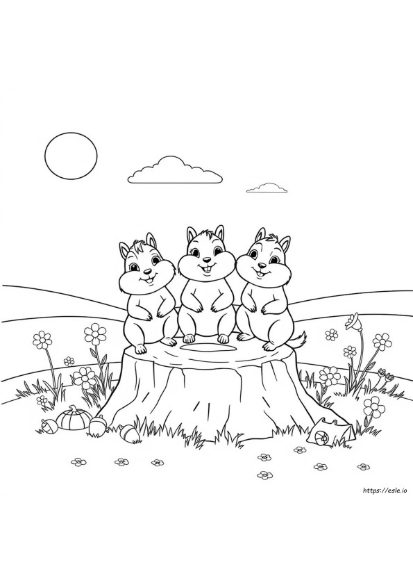 Alvin E Os Esquilos Para Colorir