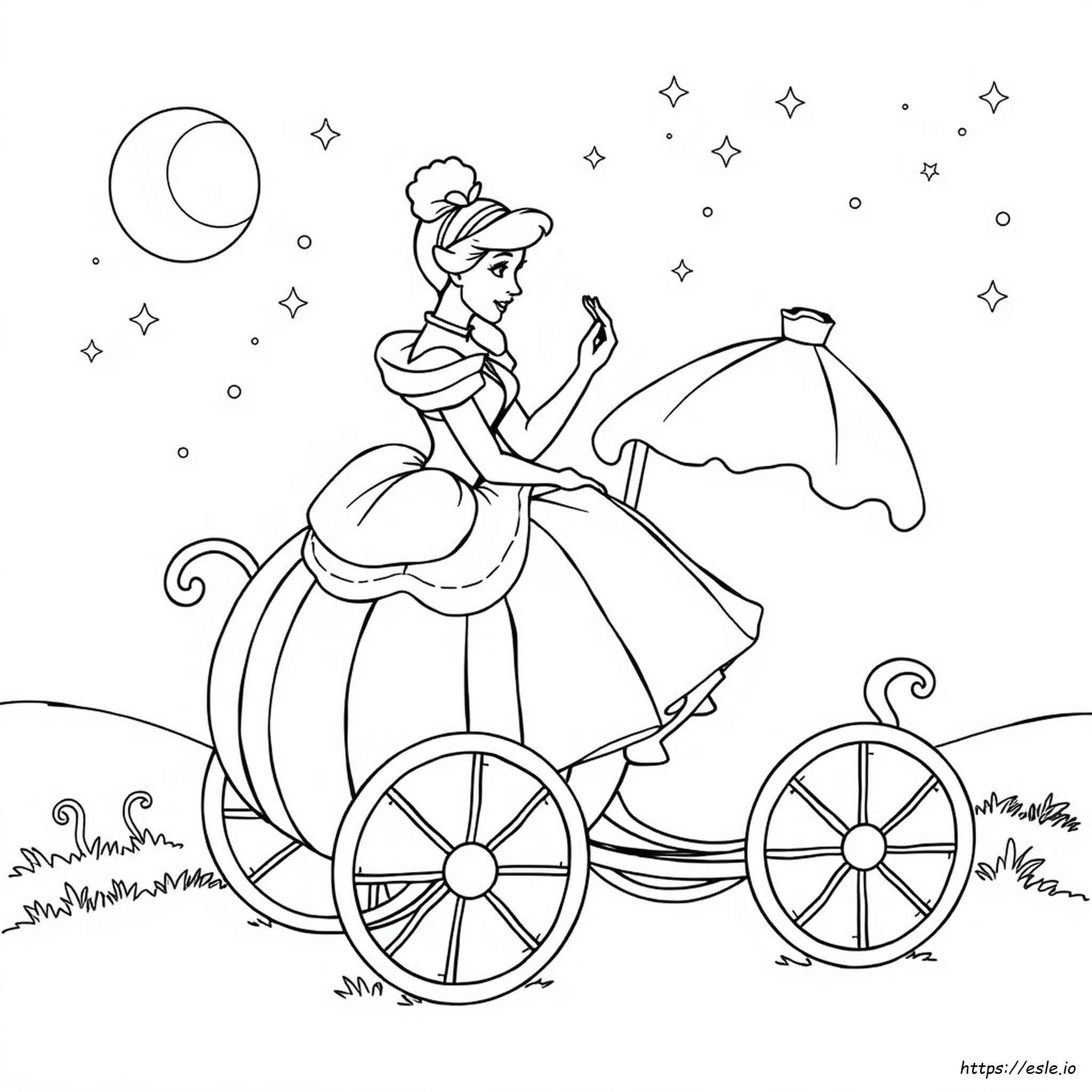 Princesa Cenicienta Para Colorear