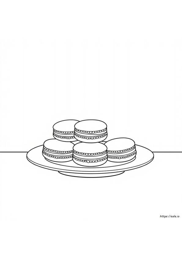 Macaron Colouring Pages