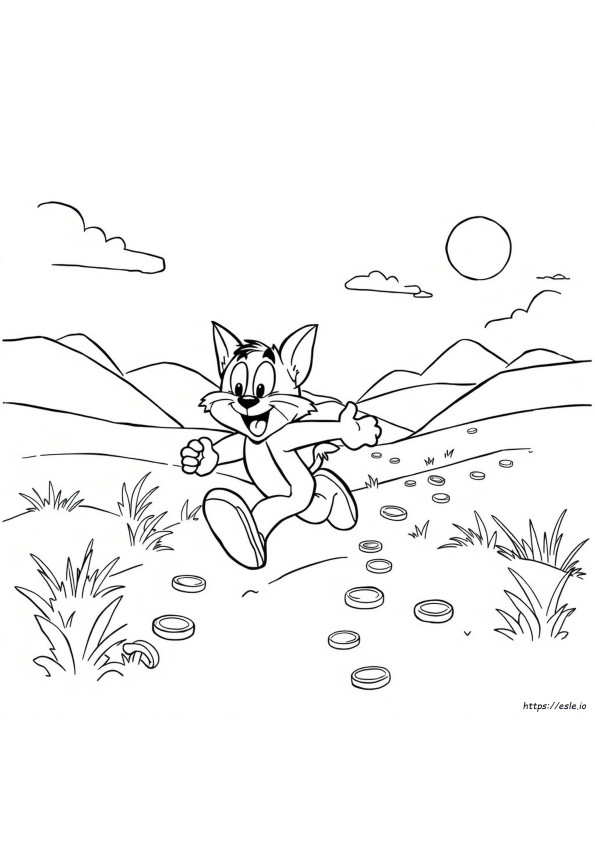 Tom Gold Run Coloring Pages