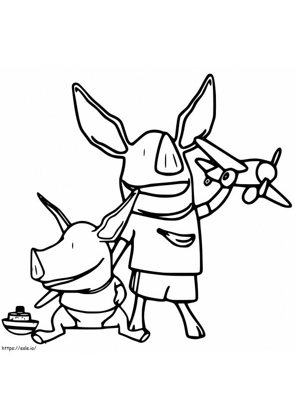 Olivia The Pig 14 coloring page