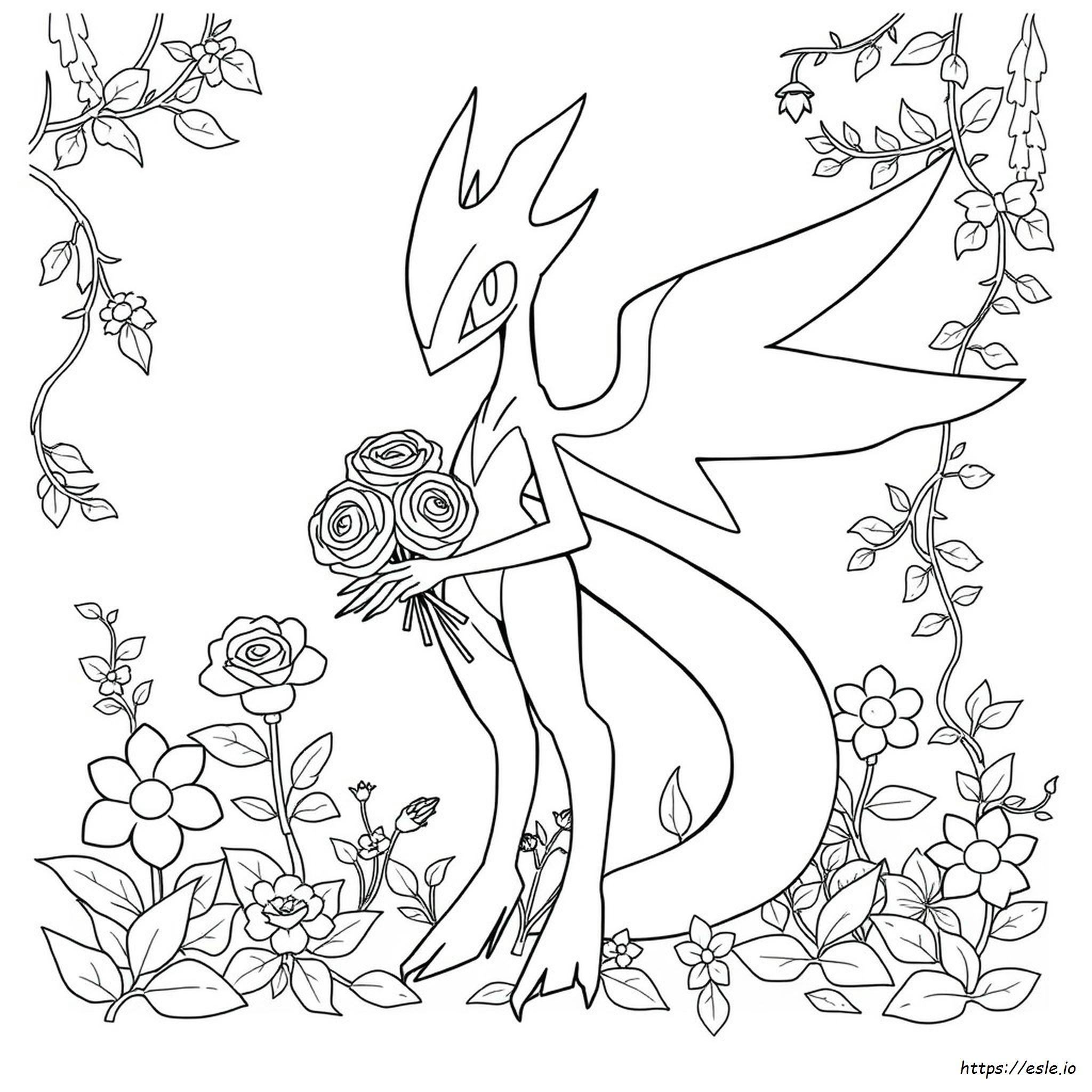 Mega Gardevoir Coloring Page