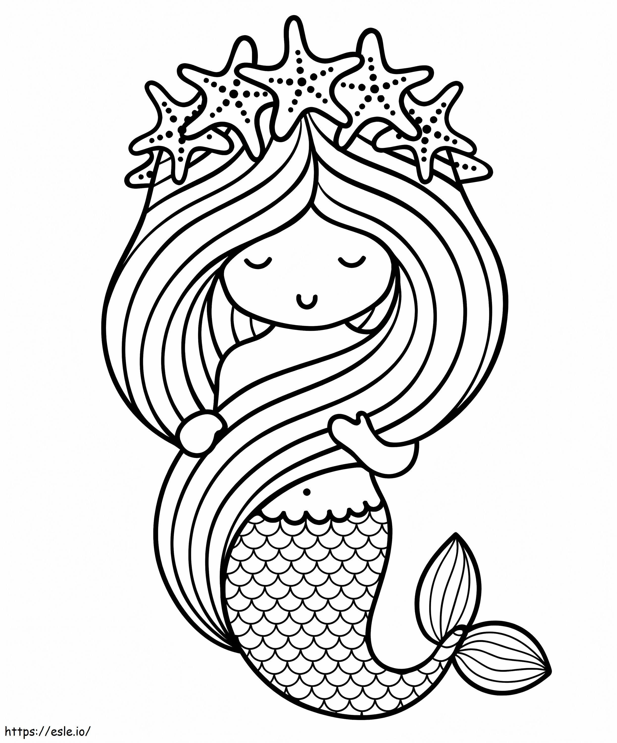 Mermaid 8 coloring page