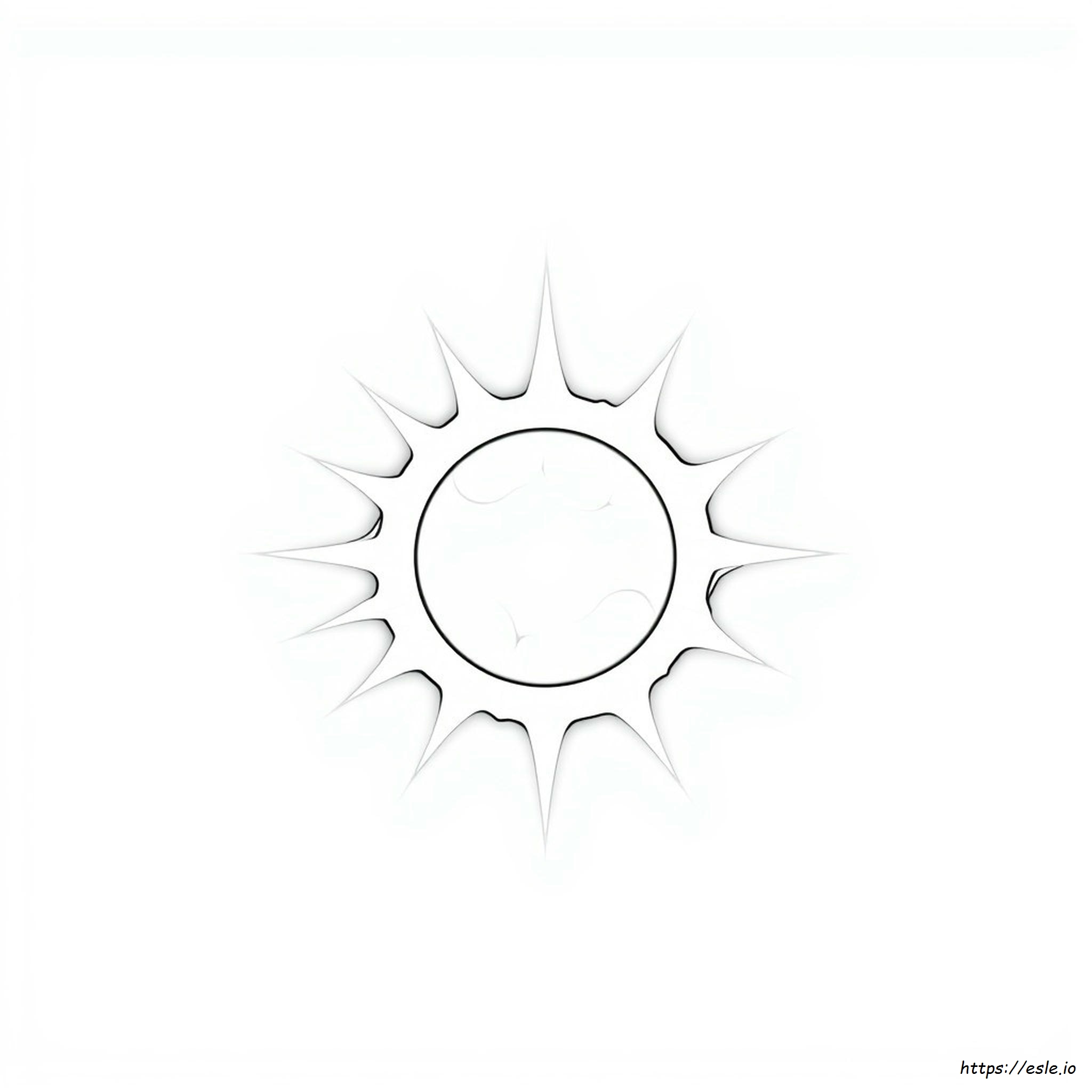 Coloring Page Of Solar Eclipse