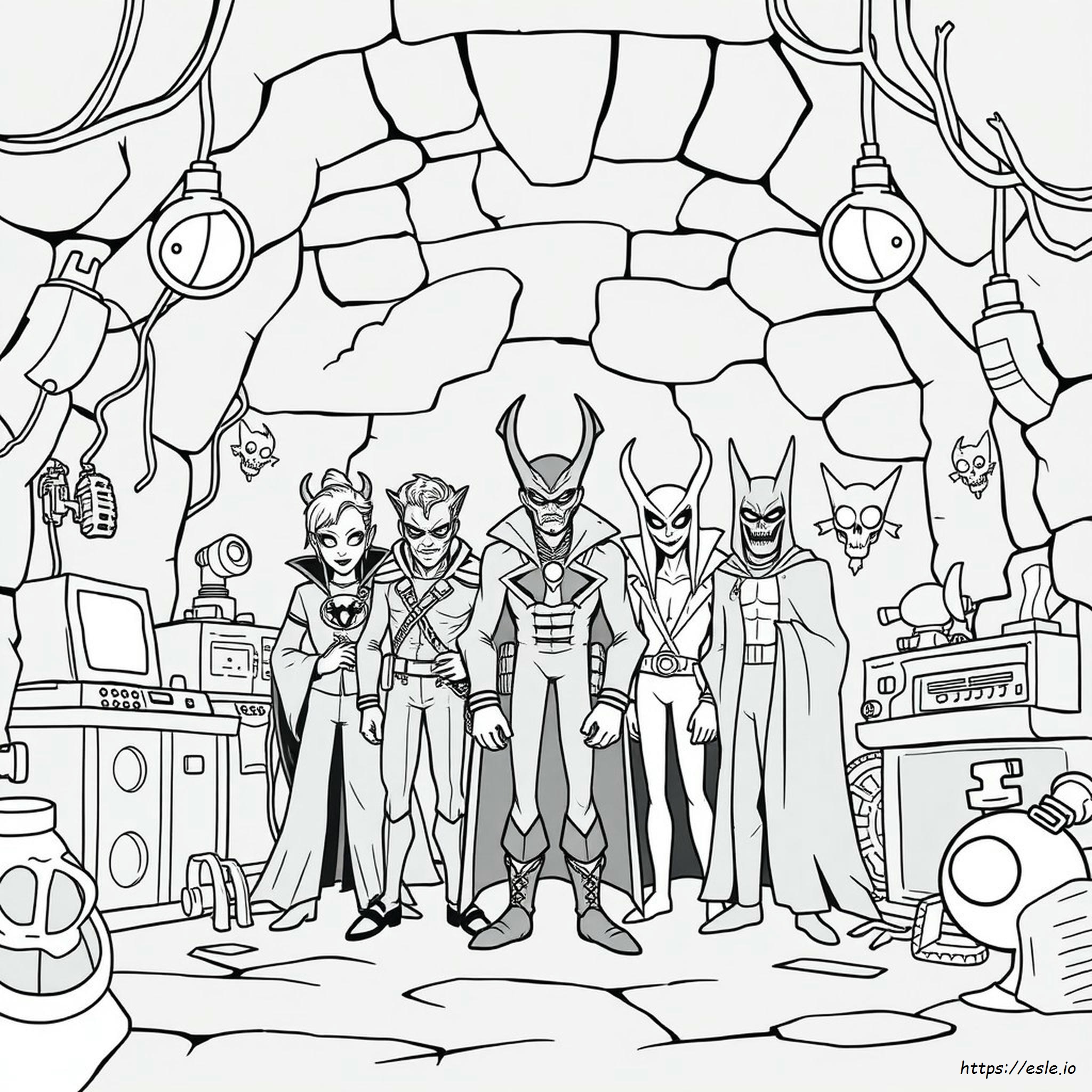 Villains Coloring Book