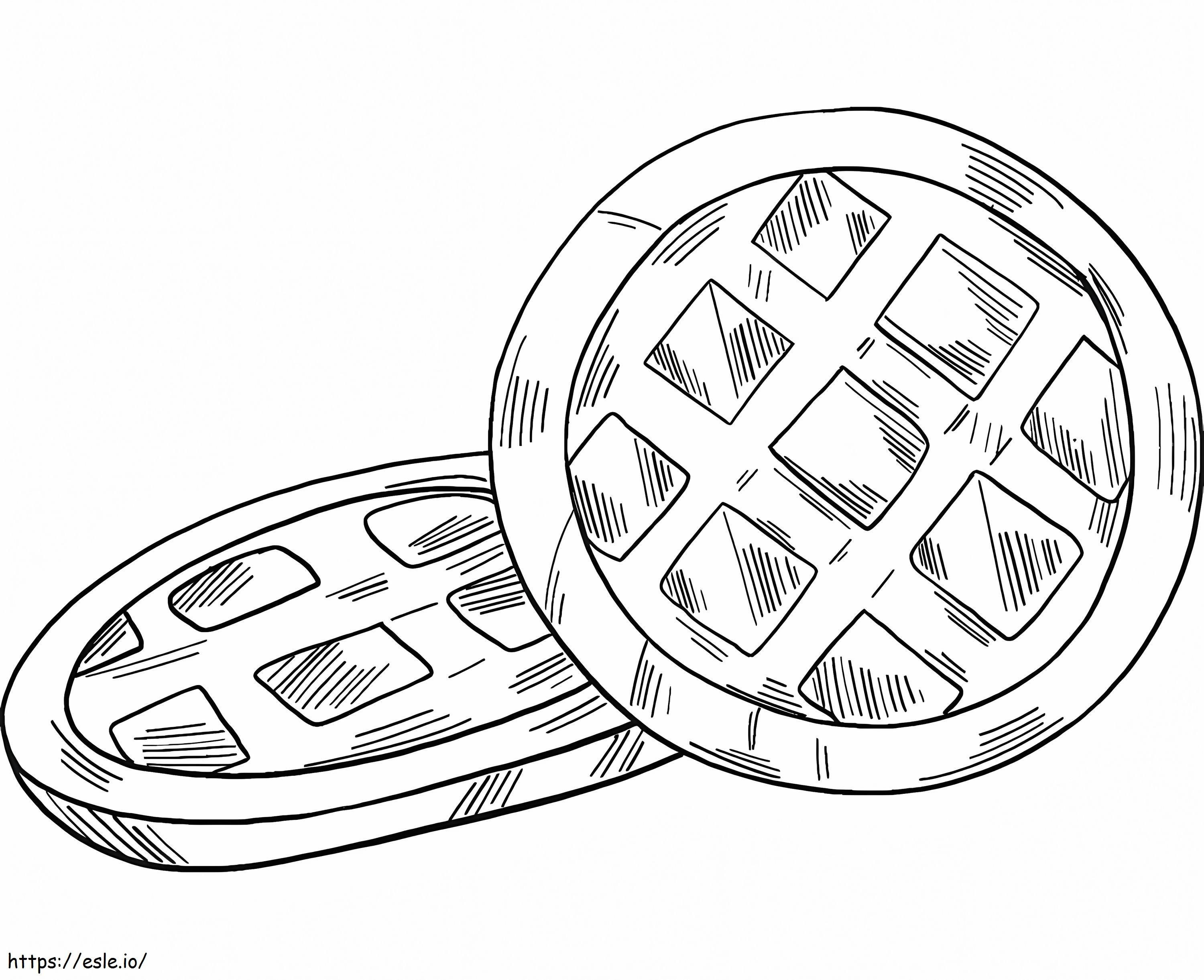 Two Cookies coloring page