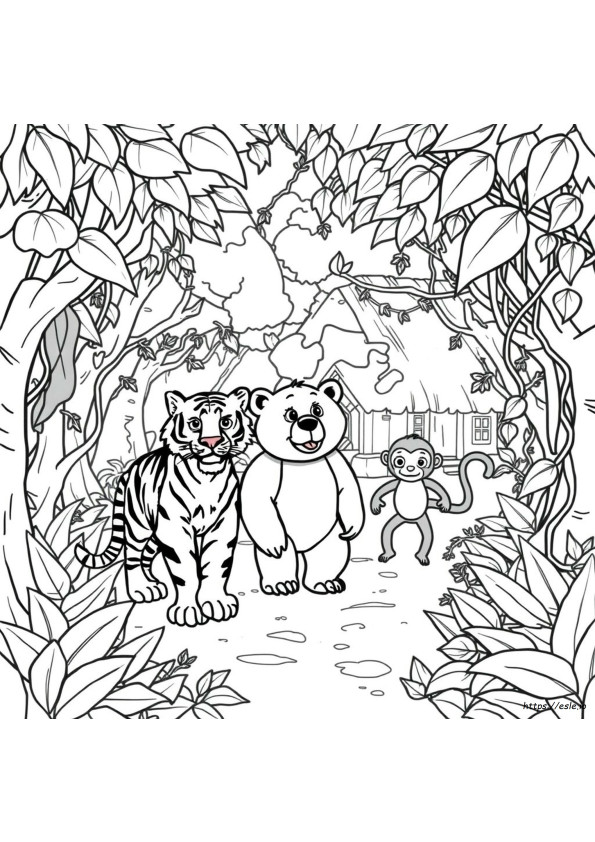 Jungle Book Coloring Pages Free