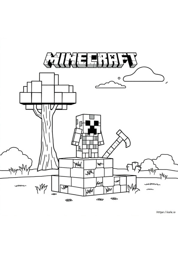 Minecraft Coloring Worksheets
