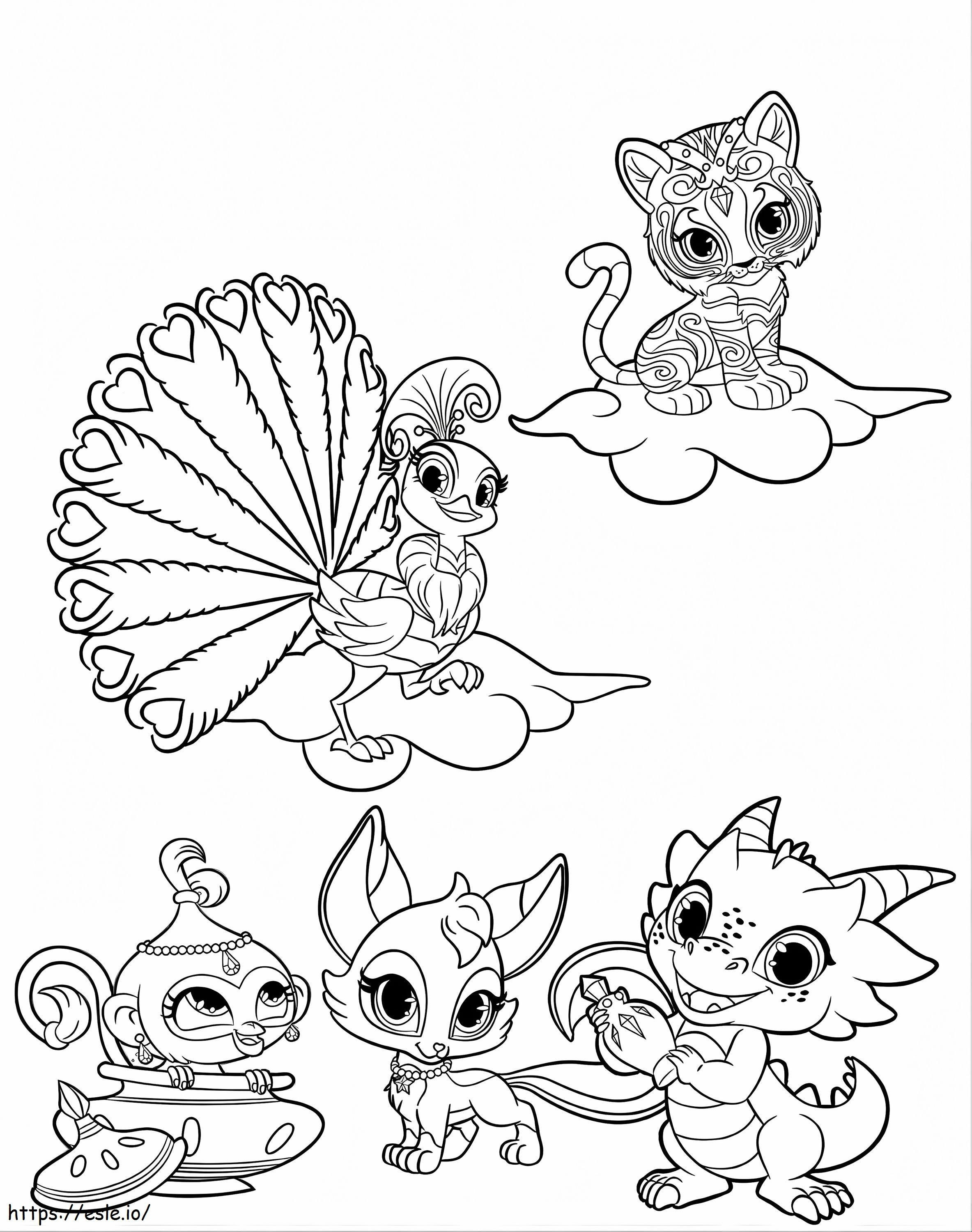 _Shimmer And Shine Coloring Book Arts Pages Animals Free Chance The Rapper To Print Gambar Mewarnai
