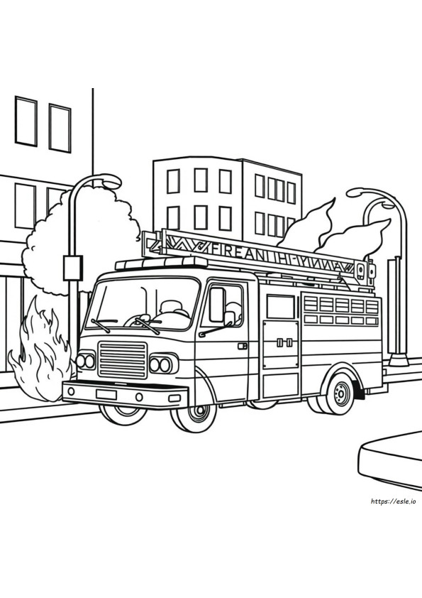Brandweerwagen Kleurplaten Pdf