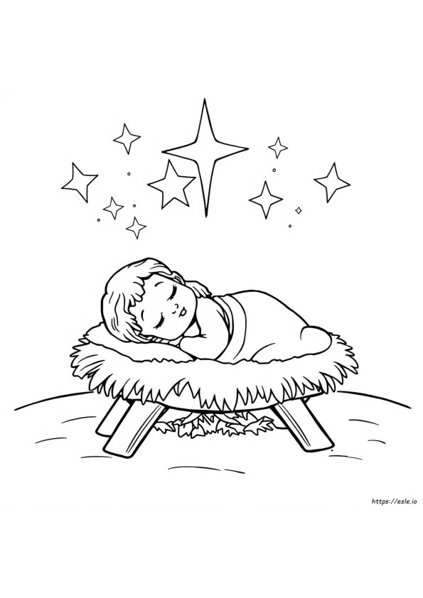 Christmas Jesus Coloring Pages Printable