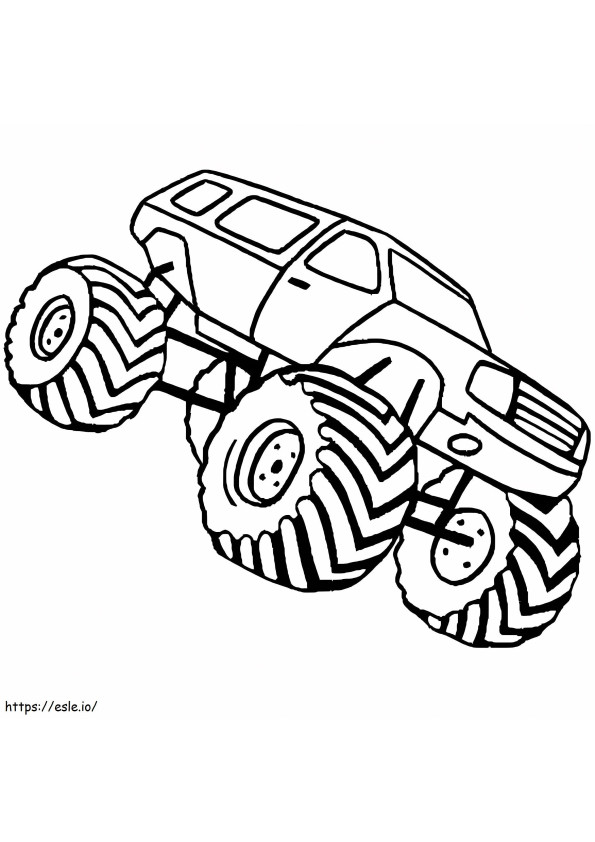 Monster Truck 9 coloring page