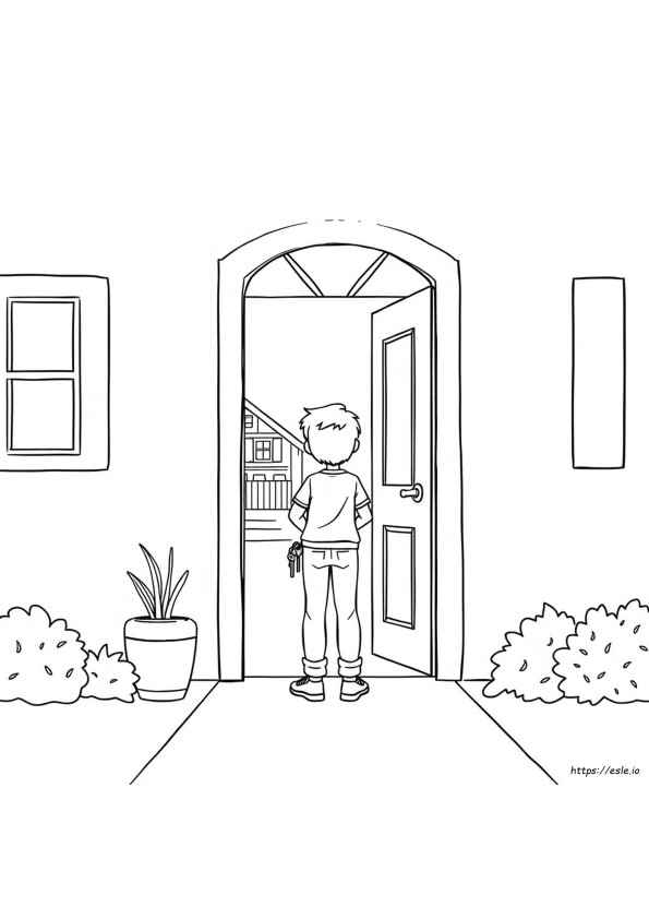 Pintu Depan Gambar Mewarnai