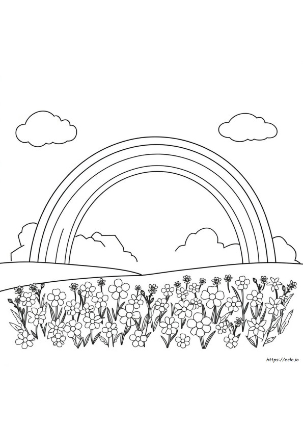 Regenbogen Ausmalbilder Mit Farbwörtern