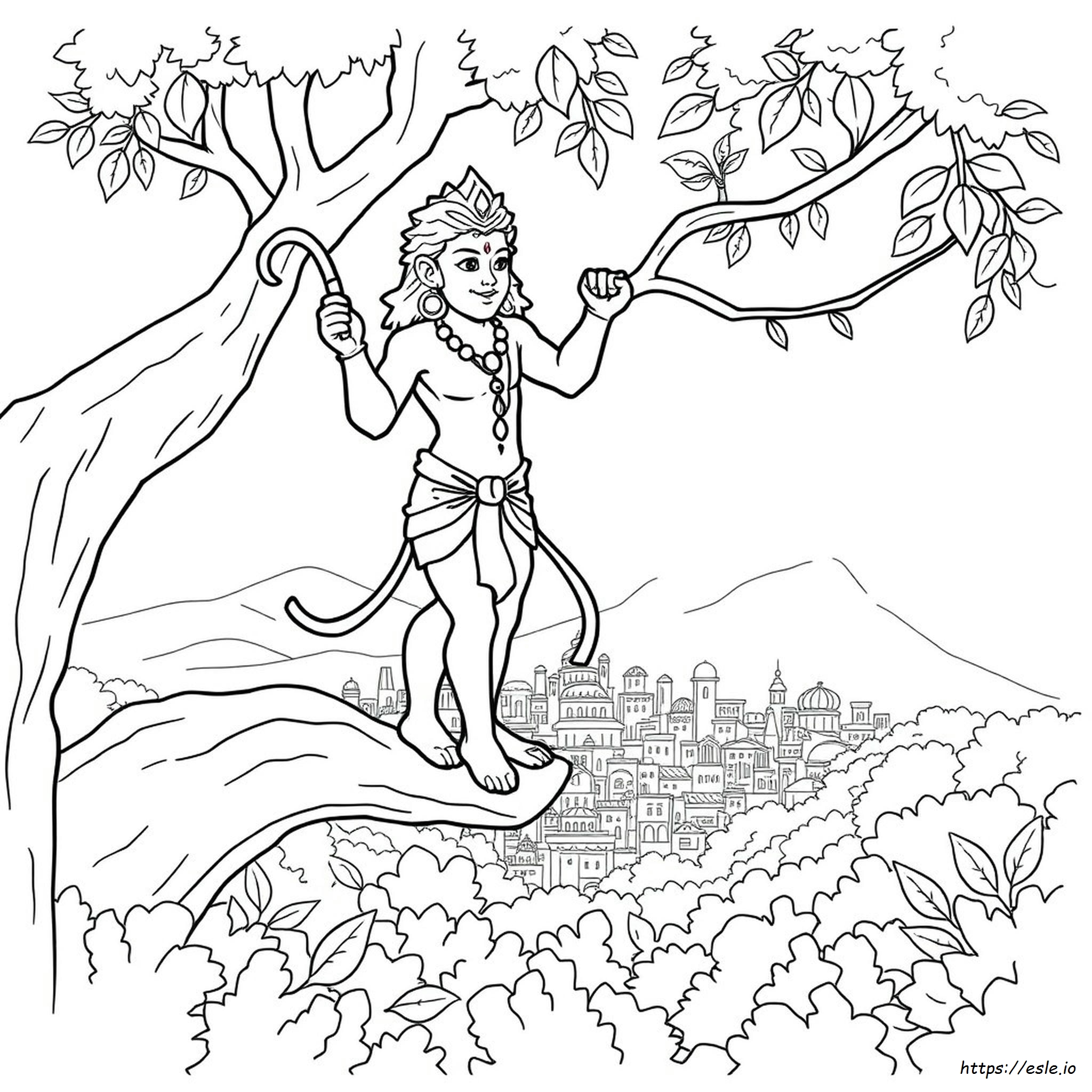 Hanuman Coloring Pictures