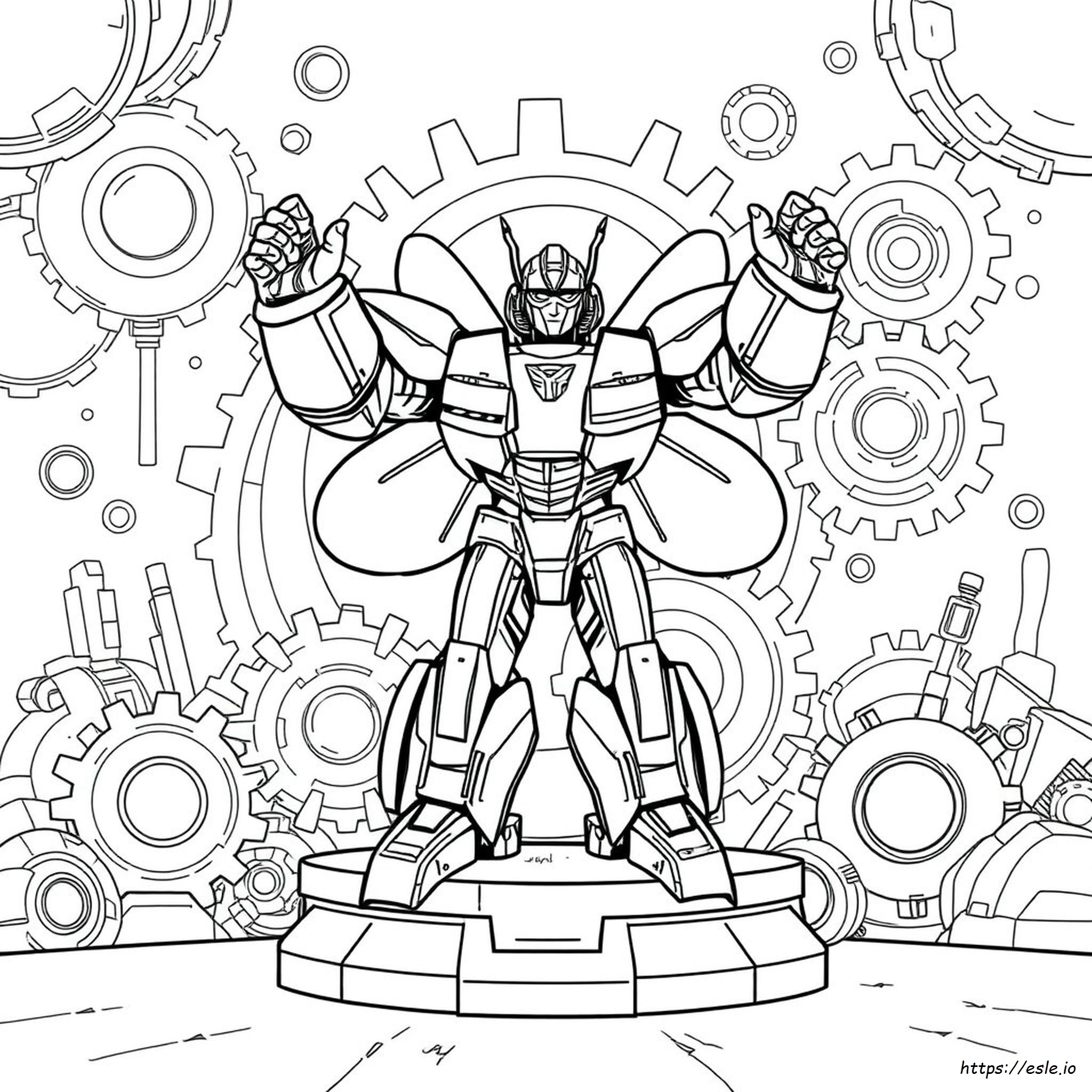Bumblebee Transformer Coloring Pages Printable