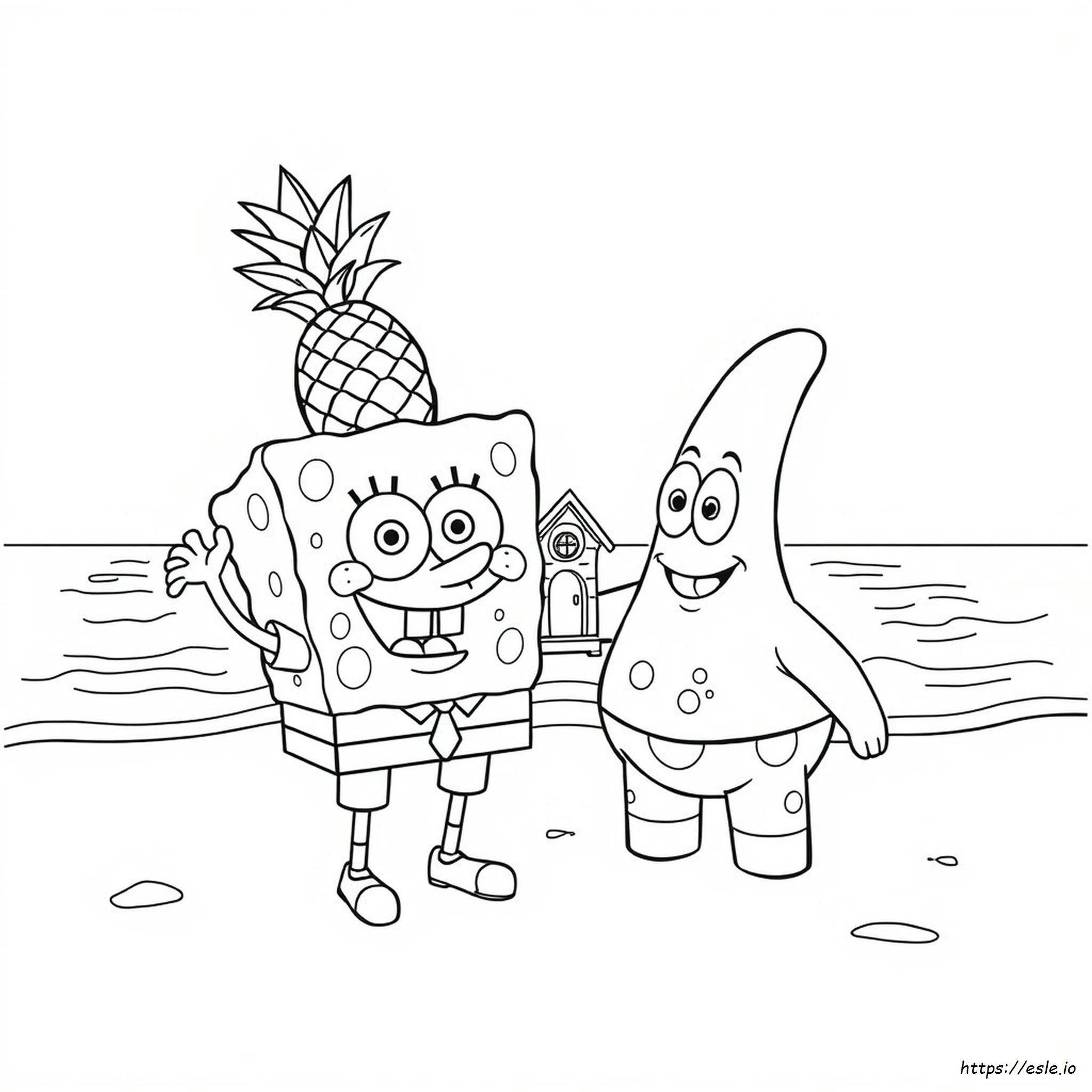 Spongebob And Patrick Coloring Pictures
