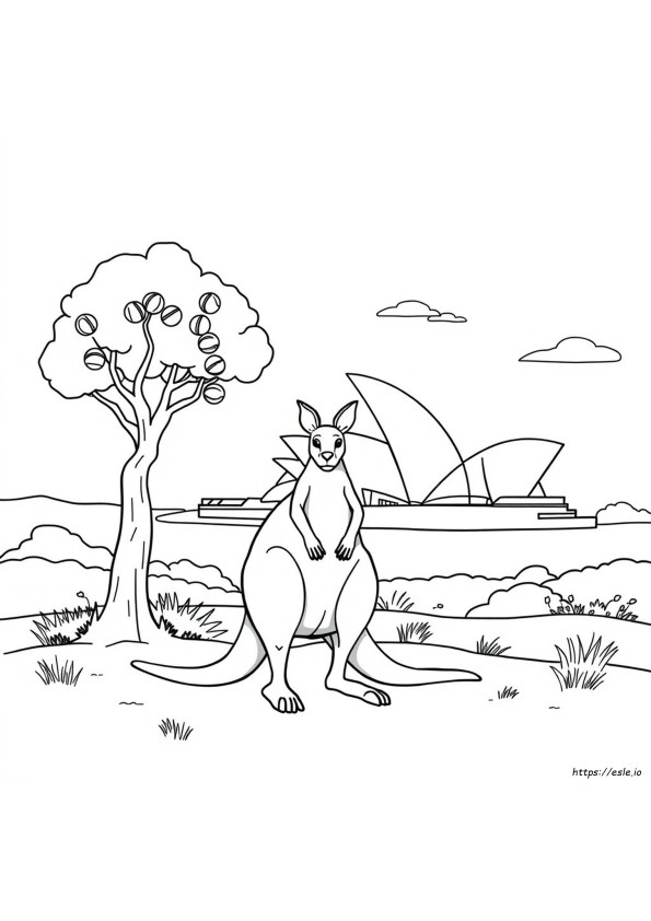 Desene De Colorat Pentru Australia