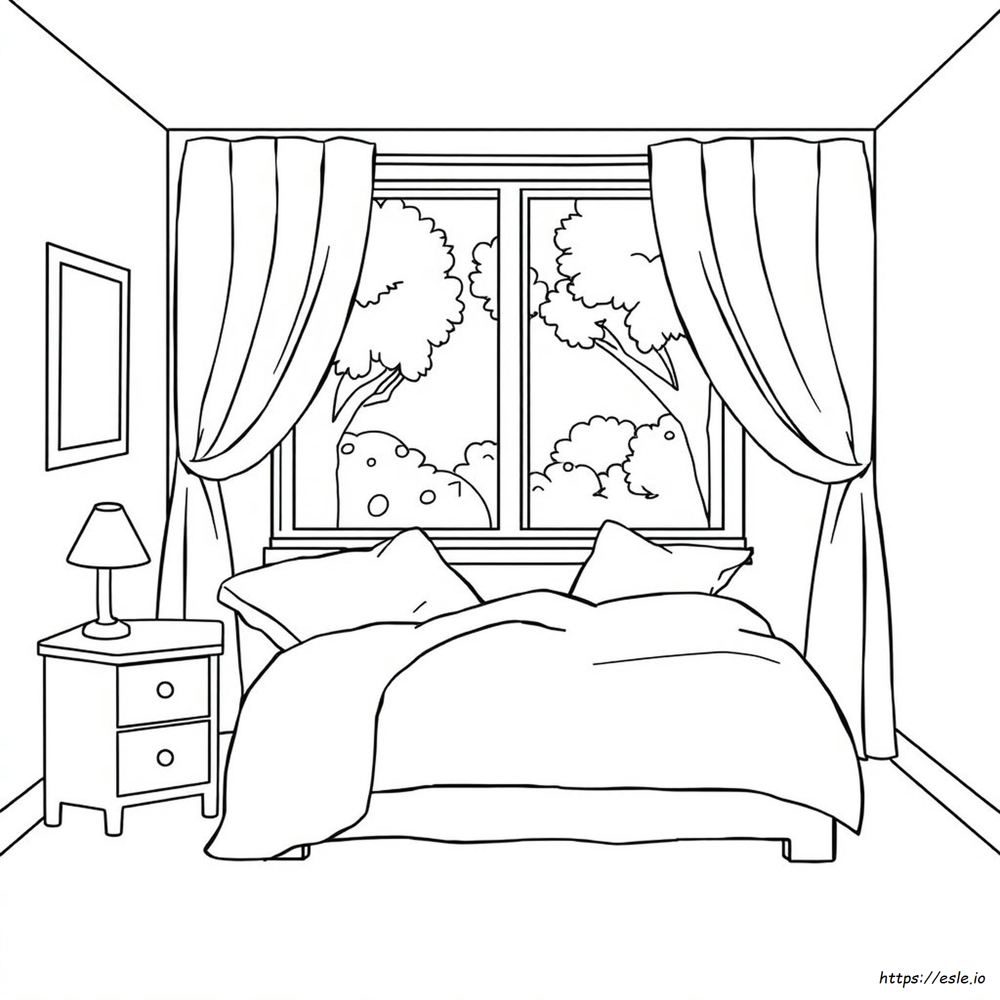 Bedroom Room Coloring Pages